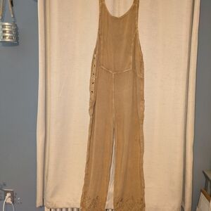 Elegant Tan Jumpsuit